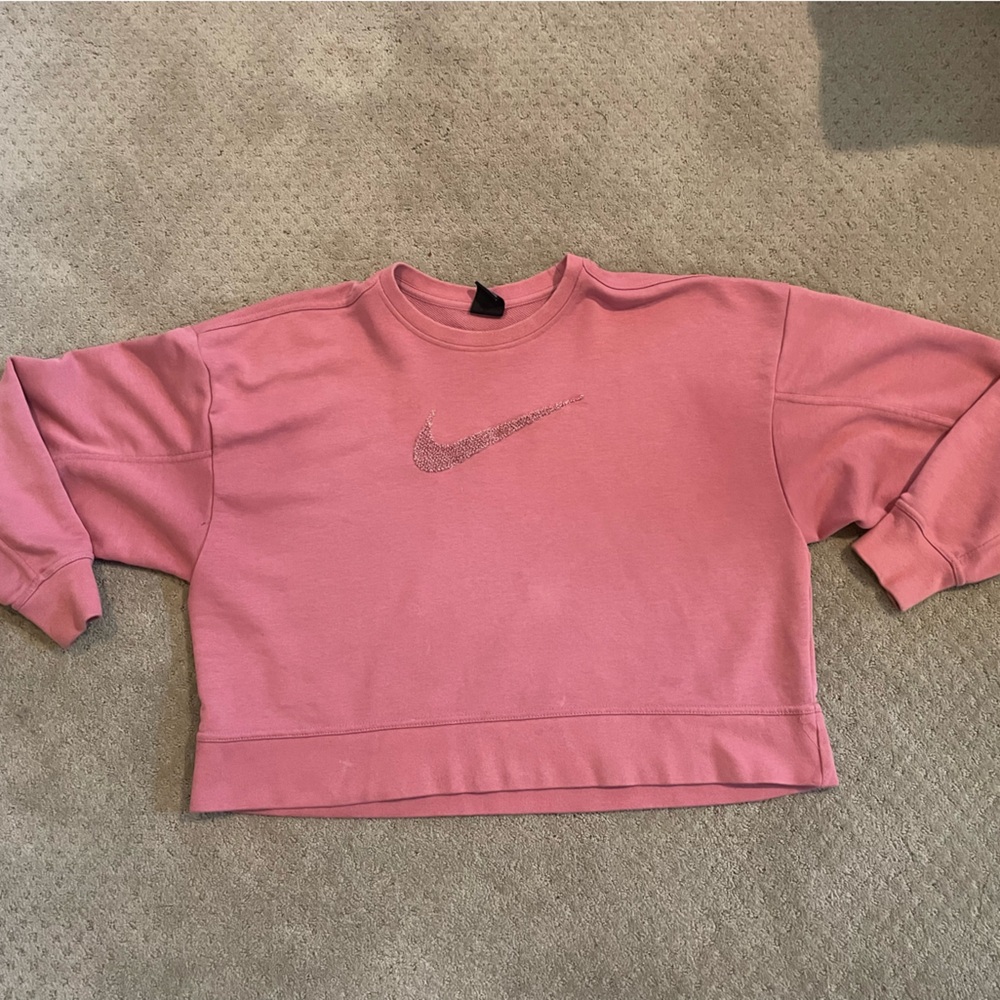 Nike cropped women’s sweatshirt Dusty rose size Medium